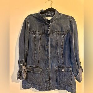 Coldwater Creek Dark Denim Jean Jacket